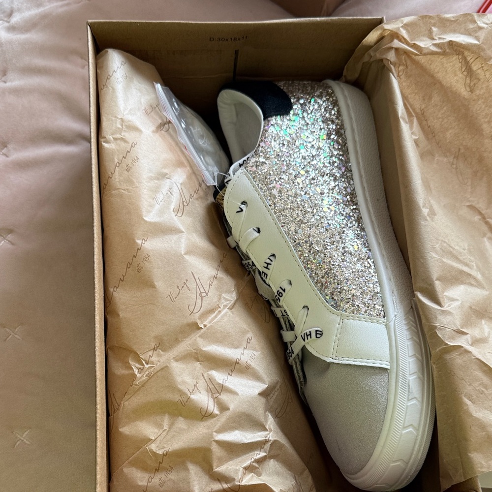 NIB Vintage Havana Women’s Glitter Rush Sneakers -Size 10
